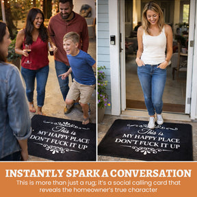 JoyNest – “This Is My Happy Place” Door Mat