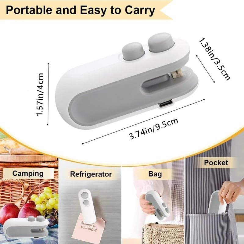 SnapSeal – Portable Bag Sealer with Cutter & Magnet