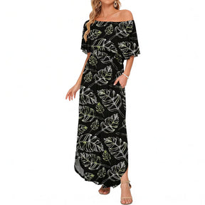 GraceLoom – Flowing Shoulder Dress