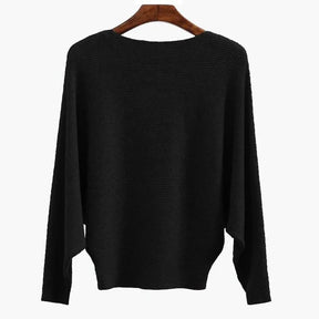 CozyWave – Women’s Boat Neck Bat Sleeve Knitted Sweater