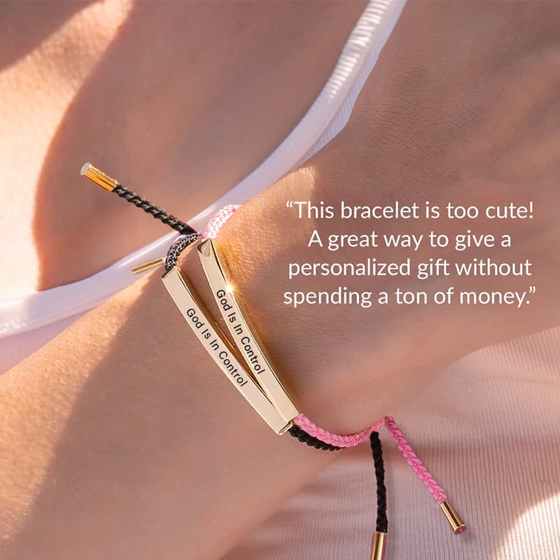 FaithAura – Inspire Bracelet “God is in Control”