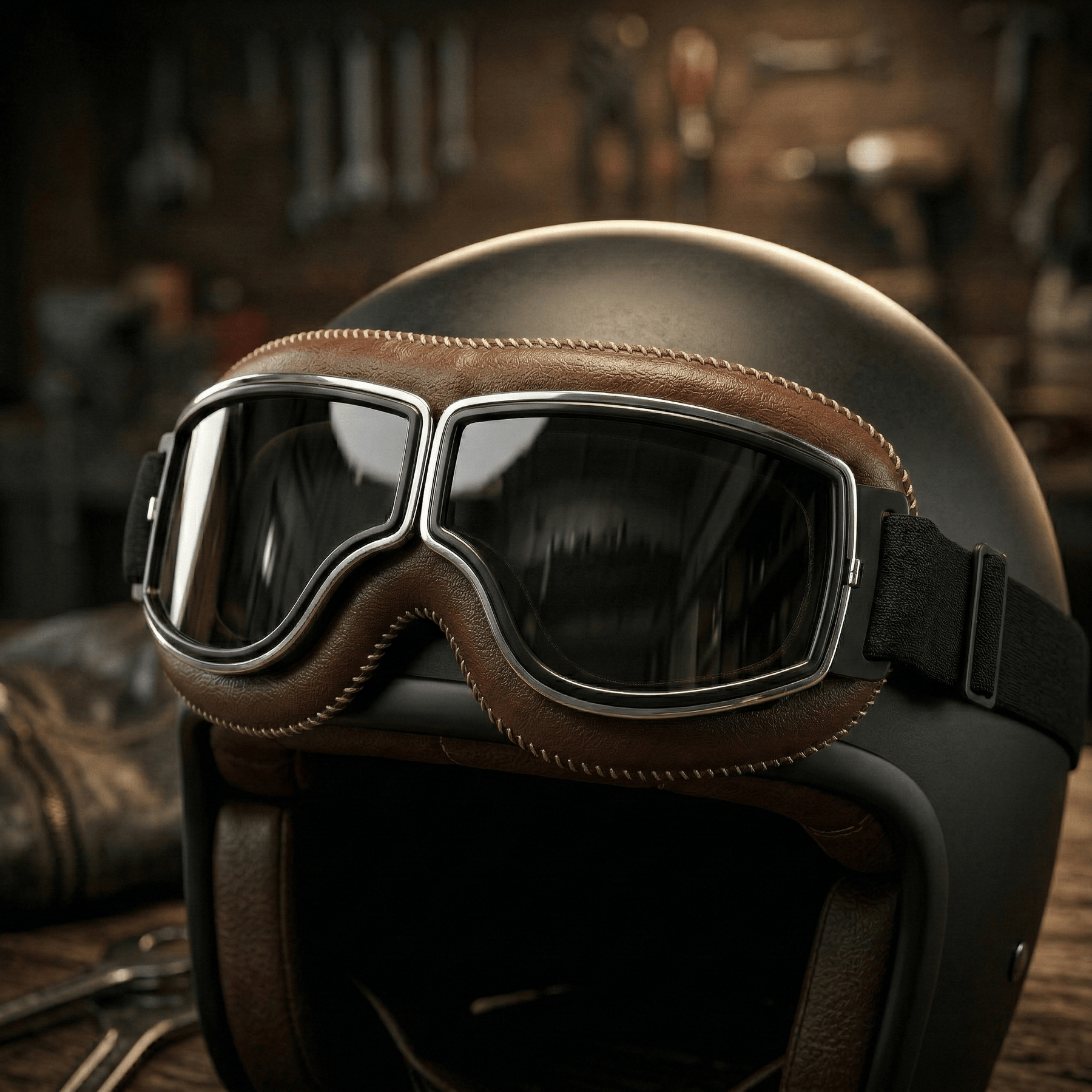 RetroRide – OTG Vintage Motorcycle Riding Goggles