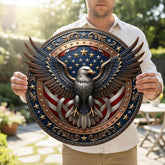 EagleValor - American Eagle Patriotic Metal Wreath