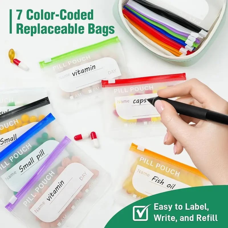 MediGuard – Waterproof Pill Pouch Organizer