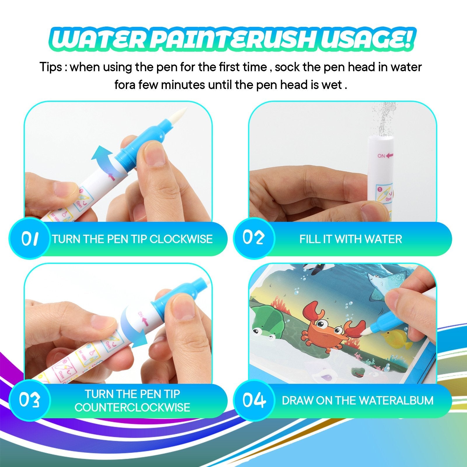 MagicSplash - Kids’ Water Drawing Adventure