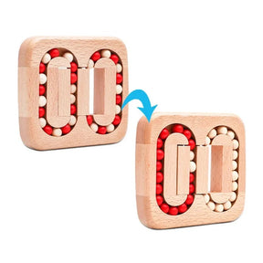 TwistCraft – Magic Bean Rotating Wooden Puzzle Toy