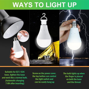 BrightEase – Rechargeable LED Bulb with Remote Control