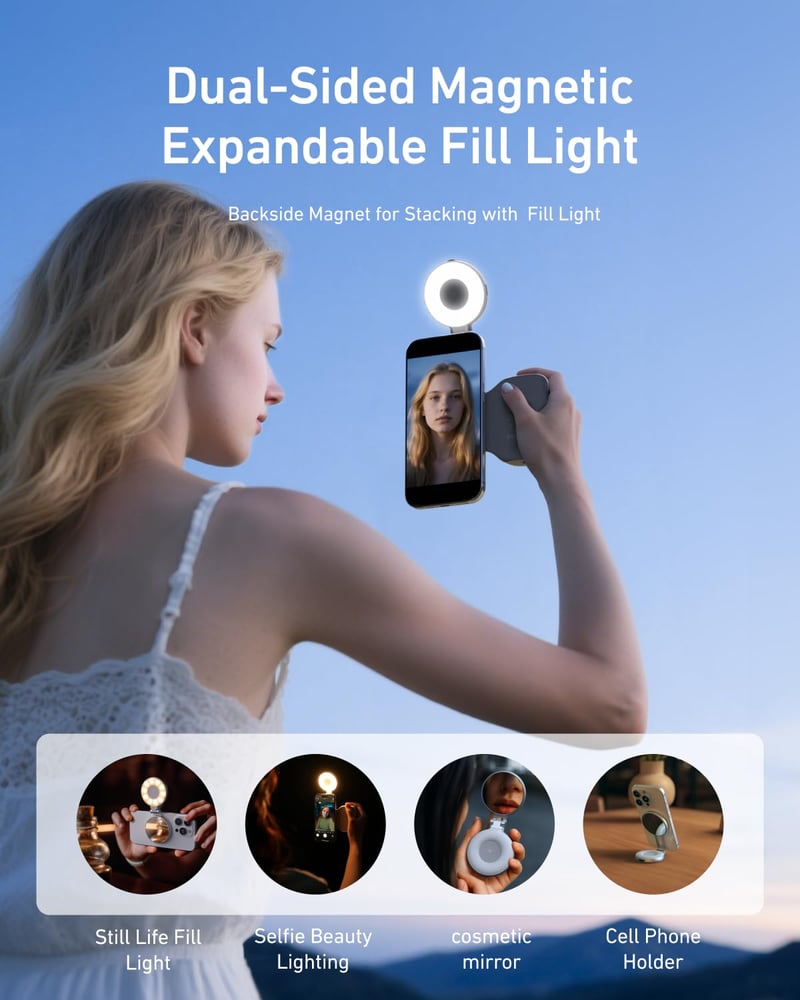 SnapGlow – Fun Shot Magnetic Phone Camera Grip