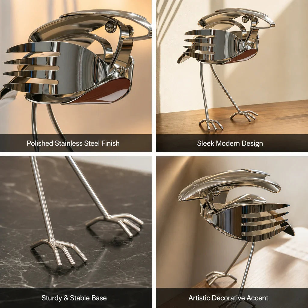 RobinForge – Handcrafted Scrap Metal Robin Sculpture