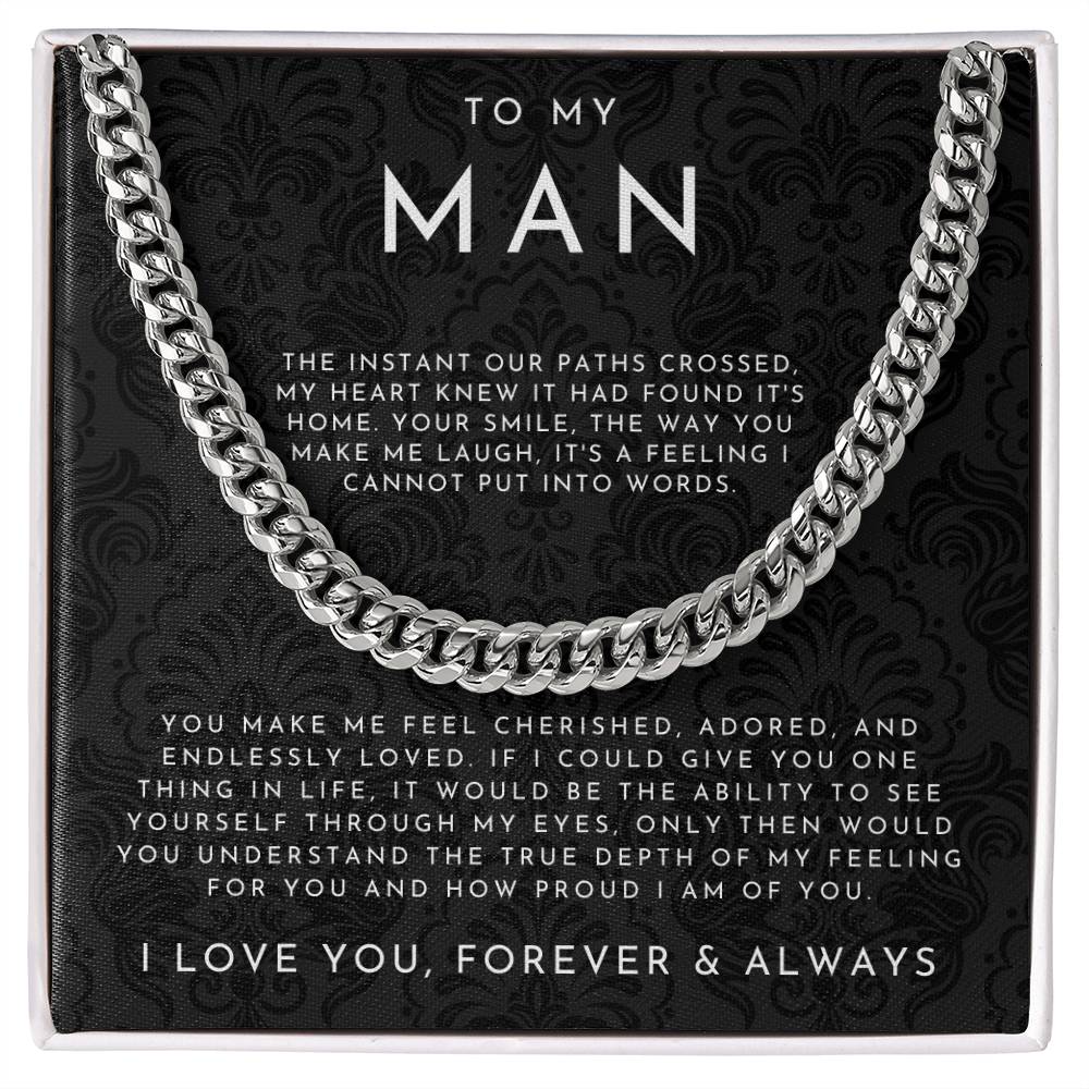 ForeverHim – Meaningful “To My Man” Necklace