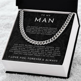 ForeverHim – Meaningful “To My Man” Necklace