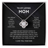 ForeverMom – Heartfelt Love Knot Necklace Gift
