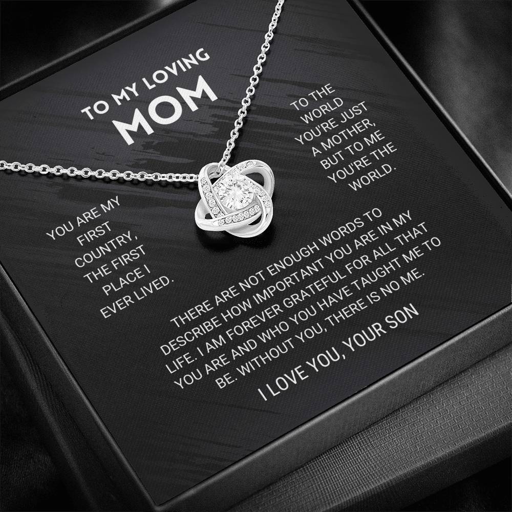 ForeverMom – Heartfelt Love Knot Necklace Gift