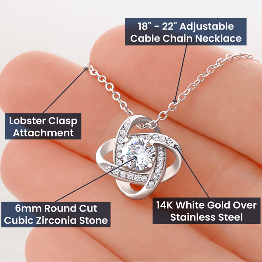 ForeverMom – Heartfelt Love Knot Necklace Gift