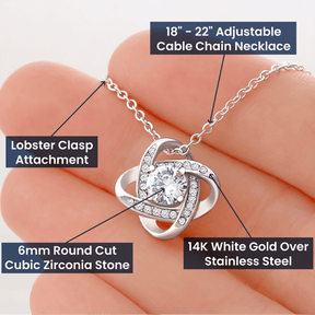 ForeverMom – Heartfelt Love Knot Necklace Gift