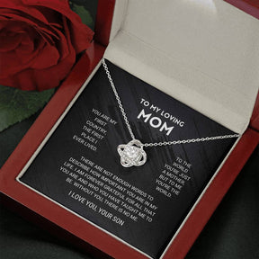 ForeverMom – Heartfelt Love Knot Necklace Gift