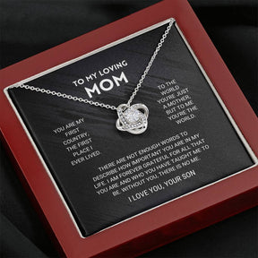 ForeverMom – Heartfelt Love Knot Necklace Gift