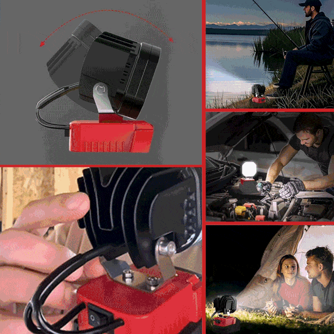 BrightGuard – Heavy-Duty LED Work Light Protecting Your Battery