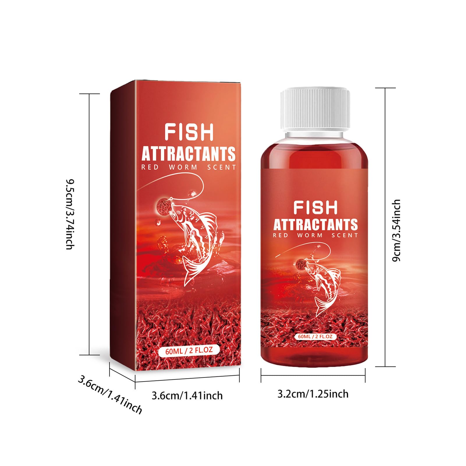 AquaBite – Red Worm Liquid Fishing Bait