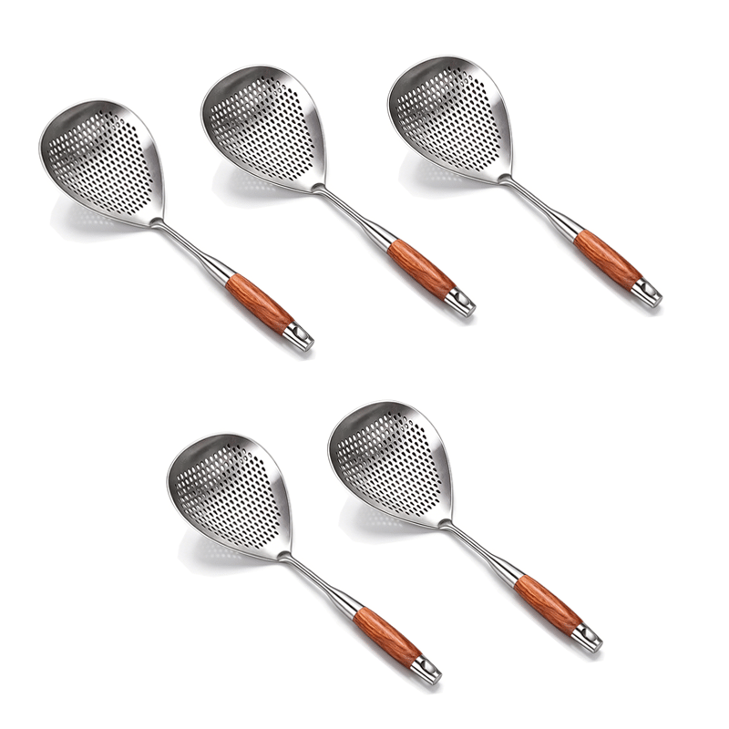 ChefWood – Wooden Handle Stainless Steel Skimmer