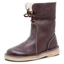 WATERPROOF LEATHER POLAR BOOTS WITH WOOL LINING | Lupi