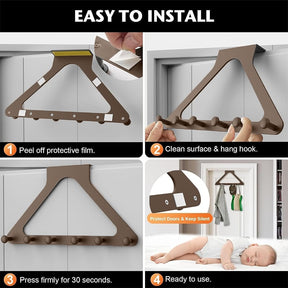 ClutterFree – Space-Saving Door Hanger Organizer