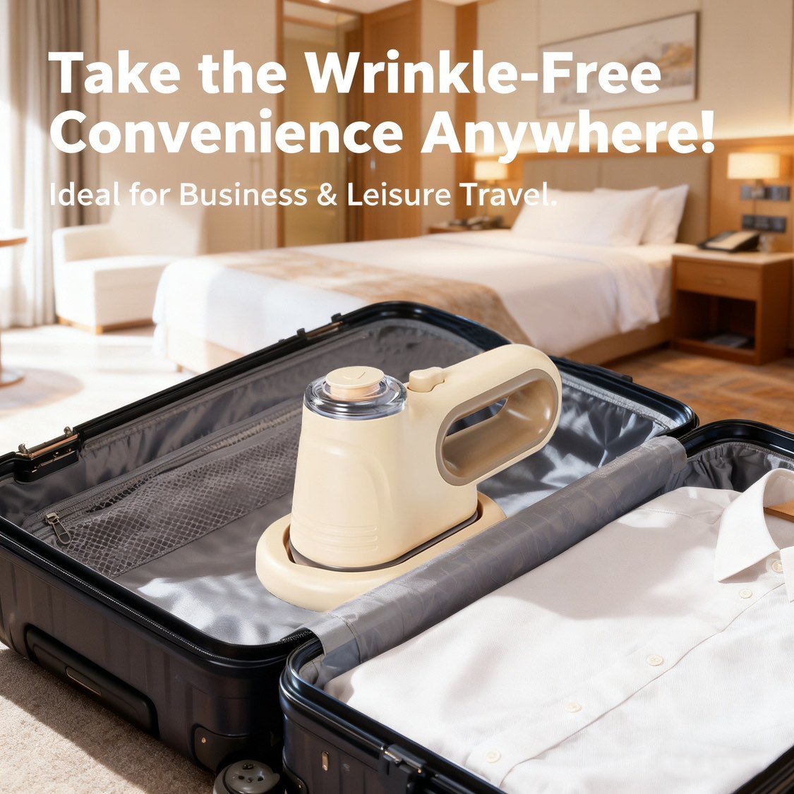 SteamEase – Portable Vacuum Clothes Steamer