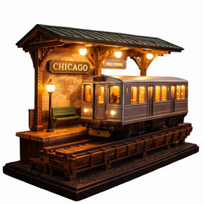 UrbanTrack Glow – Chicago Night Lamp