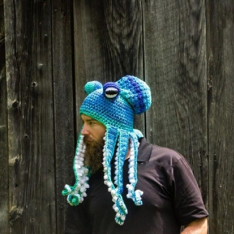 TentacleHue – Color Block Octopus Knitted Hat