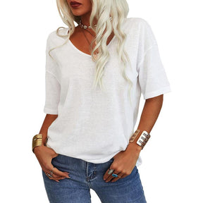 VivaVee – Women's V-Neck Tee for Effortless Style