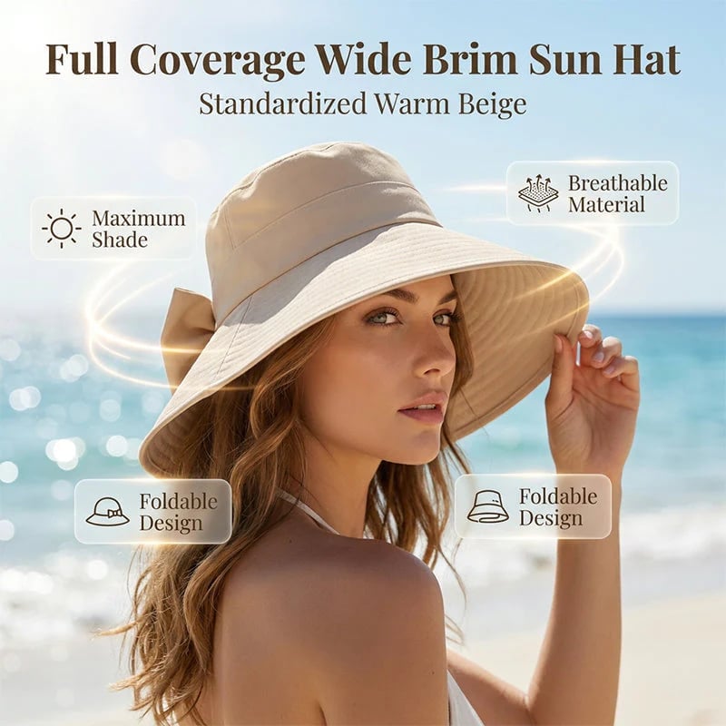 BowBreeze – Elegant Sun Protective Wide Brim Hat