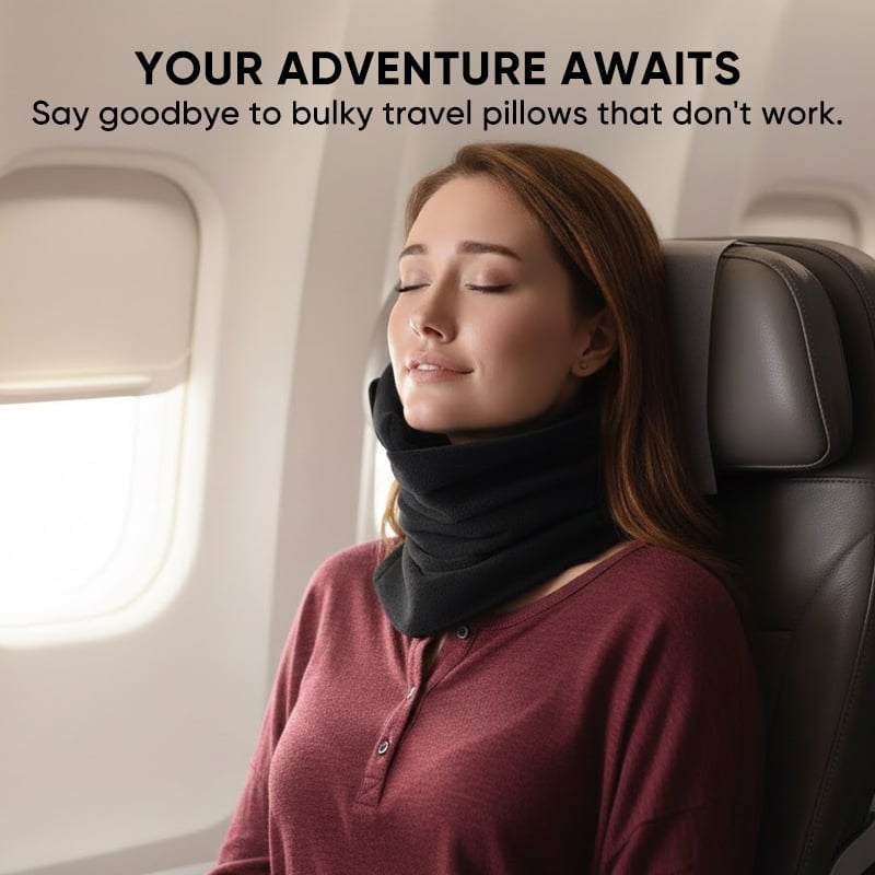 TravelEase – Ergonomic Neck Pillow Pain‑Free Journeys