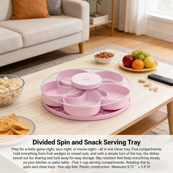 PartyTwist – Rotating Divided Tray