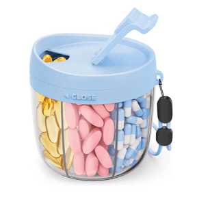 DailyMeds – 6 Compartment Pill Storage Container