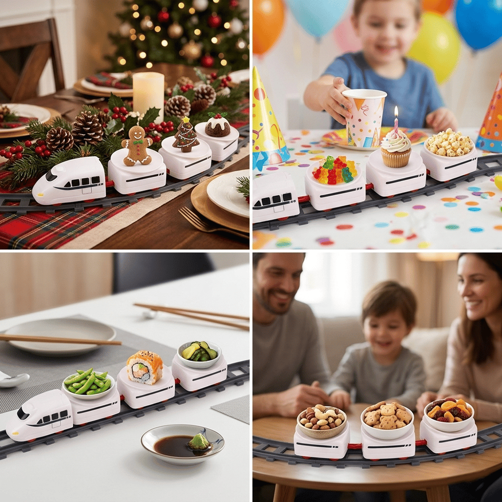 FunRail – Rotating Food Train Serving Set
