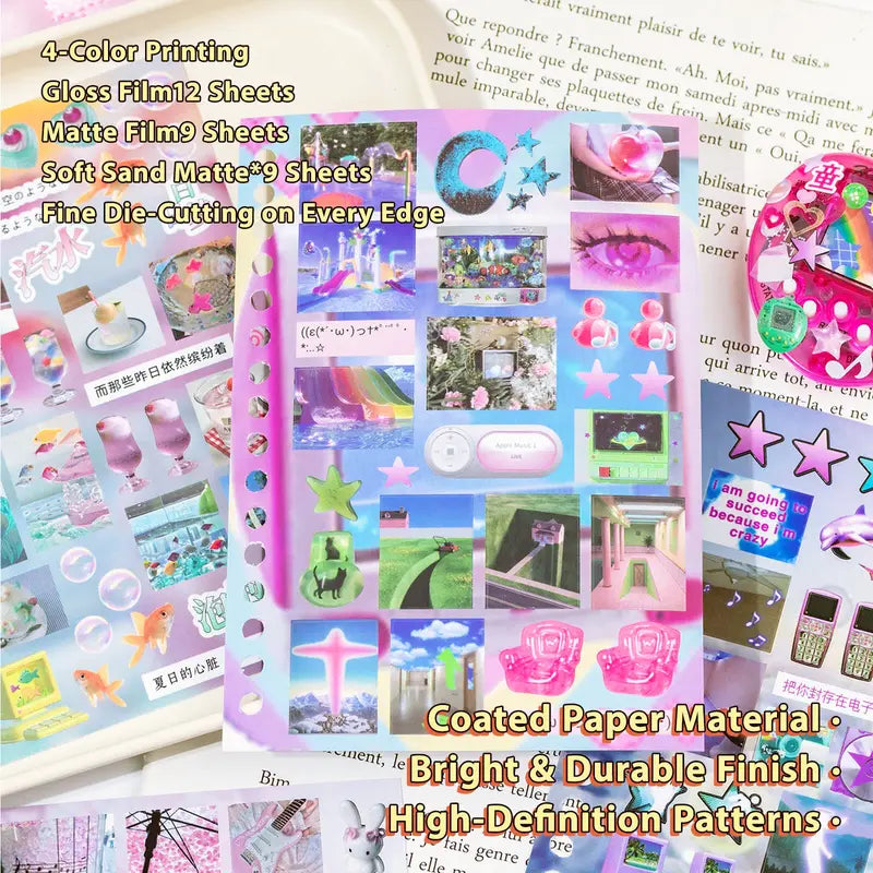 AuraDream – Surreal Aesthetic Sticker Art Book