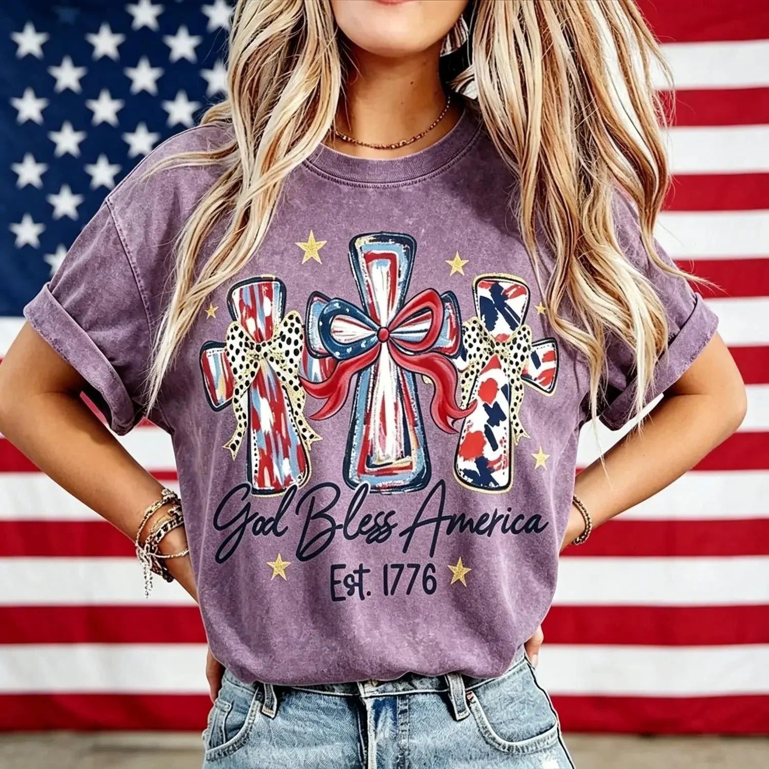 GodBless – Vintage 250th Anniversary Women T-Shirt