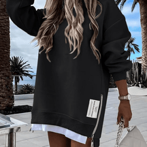 AuraWear – Comfortable Long Sleeve Pullover Casual Dress