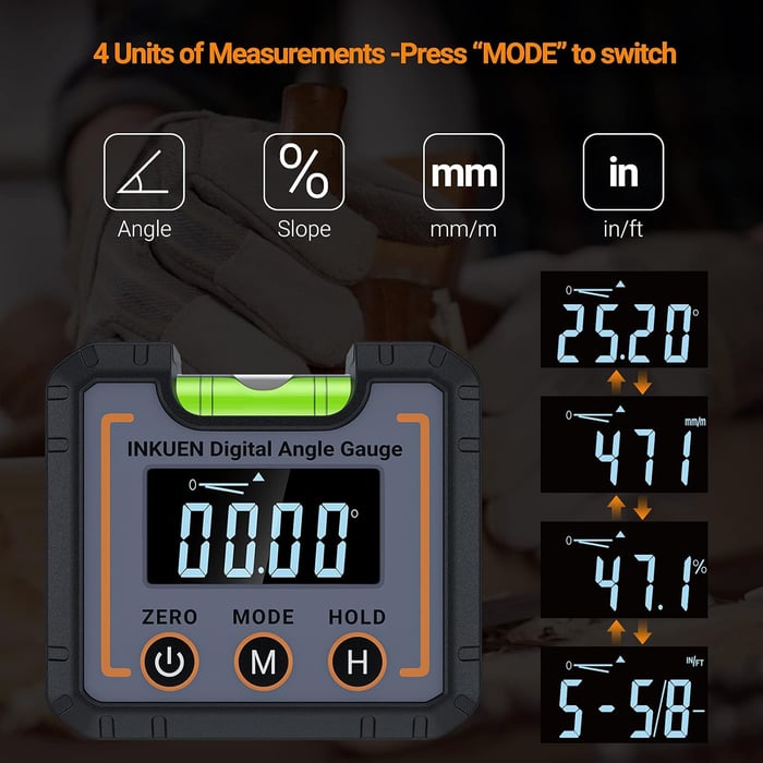 AnglePro – 0–360° Digital Angle Finder Level Tool