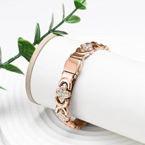 BloomGrace – Flower Copper Bracelet Elegant Style