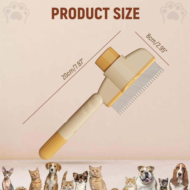 FurEase – Self-Cleaning Pet Grooming Brush