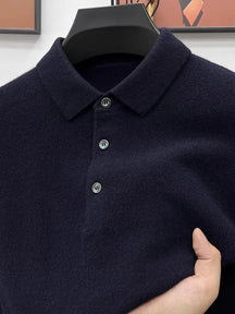 PrestigeKnit – Men's Cashmere Polo Sweater
