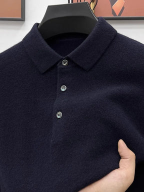 PrestigeKnit – Men's Cashmere Polo Sweater