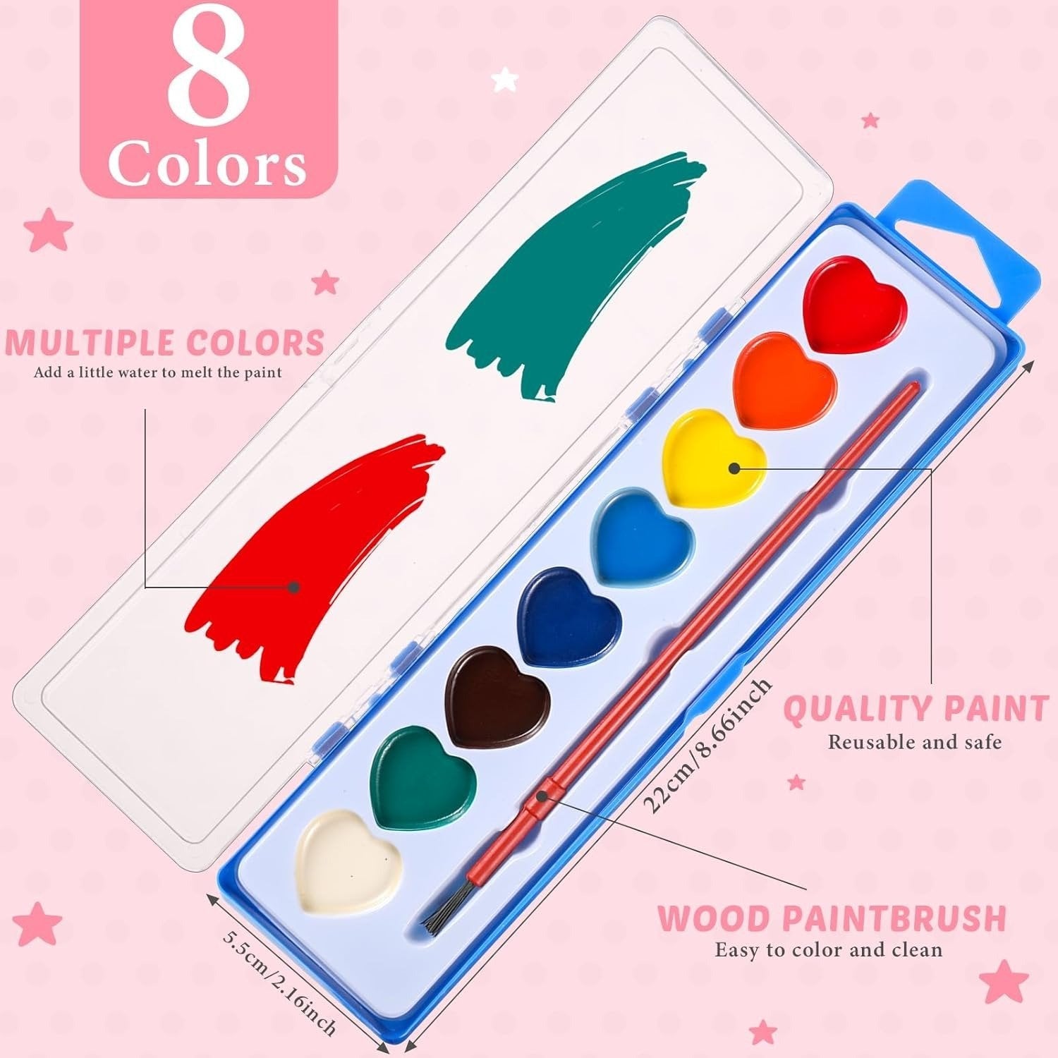 🎨2026 Mini Watercolor Paint Set for Valentine's Day | Romantic Art Gift💖