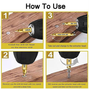 FixGrip – Stripped Screw Remover 6PCS Extractor Set