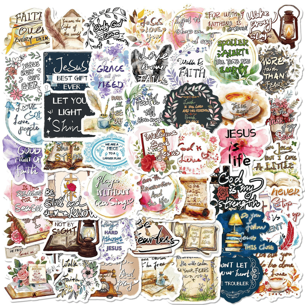 FaithGlow - Inspirational Bible Sticker Set
