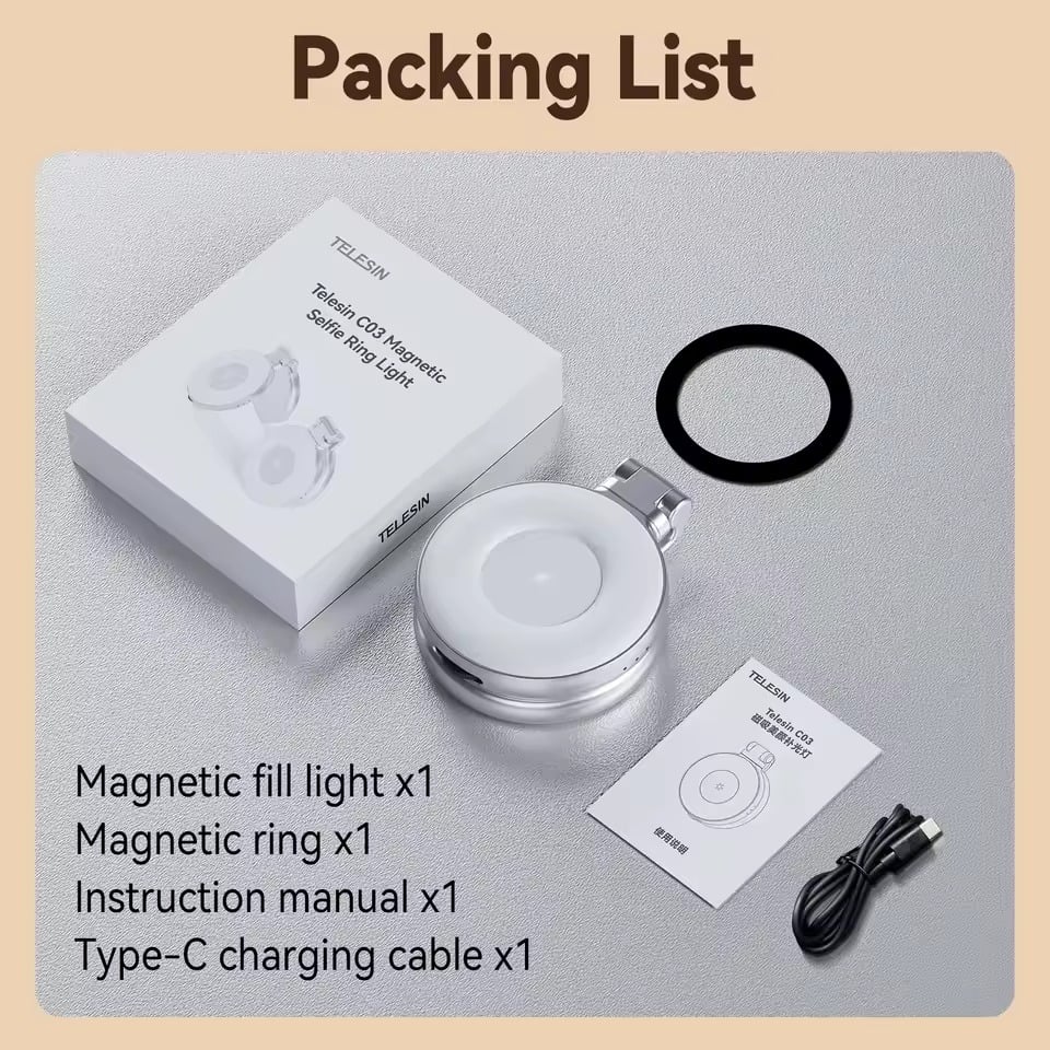 BrightAura – Selfie Light with Mirror