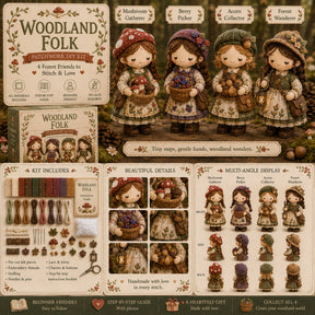 TinyWorlds – Cozy Patchwork DIY Craft Kit Collection
