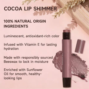 🎁Cocoa Lip Shimmer - 100% Natural Origin(0.09 oz)💖
