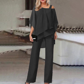 PureLuxe – Women’s Layered Chiffon Outfit Set